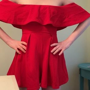 GORGEOUS Red Romper, NWOT